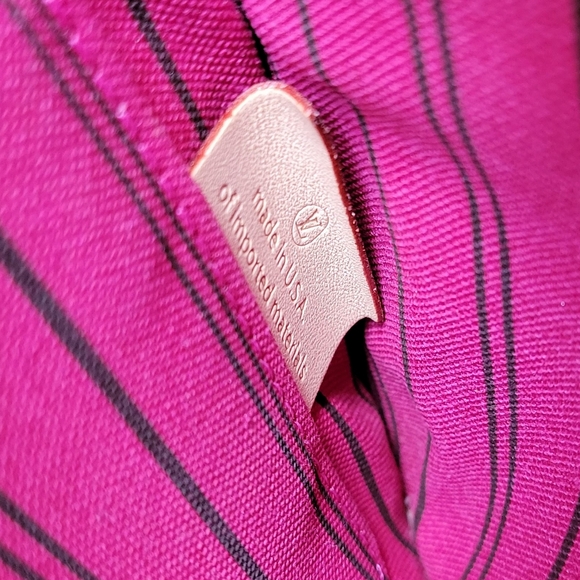 💕 LOUIS VUITTON Neverfull Monogram "PEONY" Mm/Gm Clutch/ Wristlet/Crossbody - Picture 12 of 15